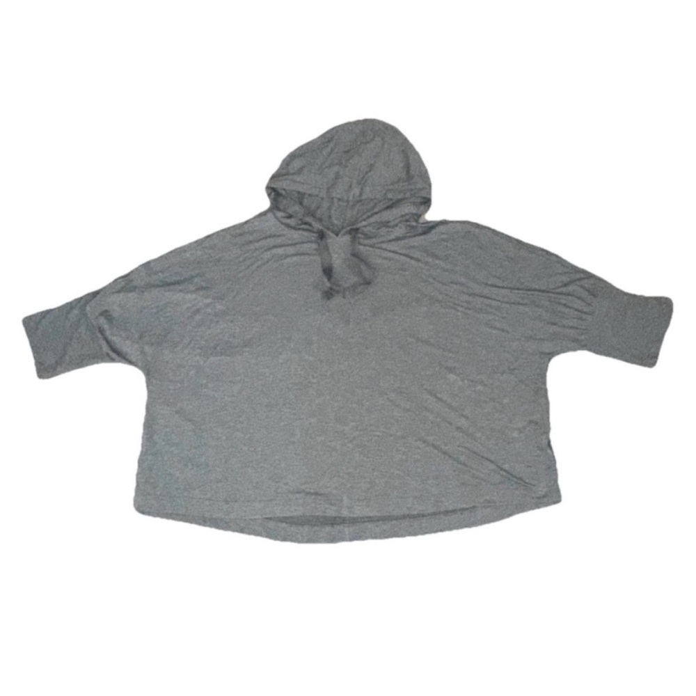 💞New Women’s 3X (24W-26W) Super Soft & Stretchy Lightweight Gray Pullover Hoodie